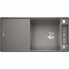BLANCO Axia III XL 6S-évier - SILGRANIT - 1 grande cuve - réversible - vidage auto - siphon inclus - planche en verre - alume…