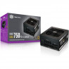 COOLER MASTER MWE Gold 750W FM V2 - Alimentation 750W 100% modulaire  (Certifiée 80 Plus GOLD Garantie 5 ans) Câbles plats noir