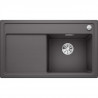 BLANCO Zenar 45S-évier - SILGRANIT - 1 cuve - égout a gauche - vidage auto - siphon inclus - planche a découper bois - gris r…