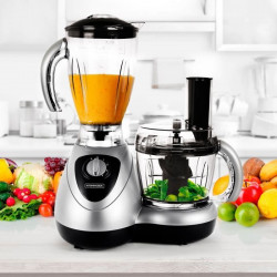 Robot multifonction KITCHEN COOK Le Partenaire XL - 500 W - Bol mélangeur 0,8 L - 4 vitesses + fonction Pulse - Blender 1,5 L