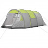 Tente de camping tunnel 5 places SURPASS SURPTENT501 Vert et Gris