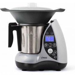 Robot culinaire chauffant LIVOO DOP142G - Gris et métal