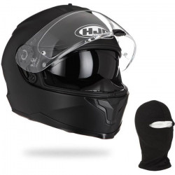 HJC Casque intégral C70 + cagoule - Homme - Noir mat