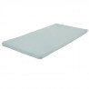 COTTON WOOD Futon Mousse déhoussable uni - 60x120x4 cm - Vert d'eau