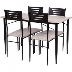 Ensemble de 1 table avec 4 chaises - SANDRO