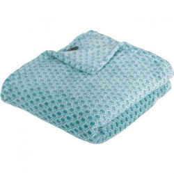 Plaid Flanelle Imprimé Otto - 125 x 150 cm - Bleu