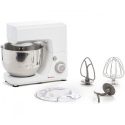 MOULINEX QA150110 Essential Robot pâtissier multifonction, 800 W, 6 vitesses, Capacité 4,8L, Utilisation simple, Robuste, Per…