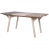 Table de séjour - Bois et noir - CAIRO - L 160 x P 90 x H 76 cm