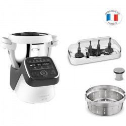 MOULINEX HF80C800 Companion XL - Robot cuiseur multifonction - Capacité utile 3L, 12 programmes, Gaspacho, Risotto - Noir