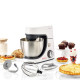 Robot Pâtissier Masterchef Gourmet - MOULINEX YY4320FG - Kit Pâtisserie, Blender, Découpe Légumes - Blanc - 8 Vitesses