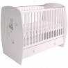 POLINI KIDS AMIS ZEN Lit NEVA 120*60 avec tiroir blanc