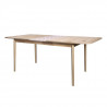 Table de séjour extensible 6/8 personnes - Bois avec motif - SOFIA - L 160/200 x P 90 x H 75 cm
