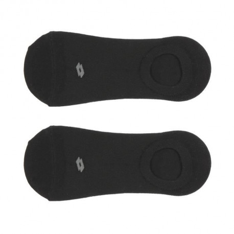LOTTO Lot de 2 Paires de Chaussettes Invisibles Footies Noir Homme