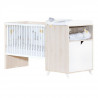 Babyprice - SCANDI NATUREL - Lit Combiné Evolutif 120x60 en 90x190