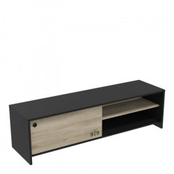 DEMEYERE Meuble TV  1 porte coulissante -Décor chene kronberg - L 151,3 x P 42,3 x H 42,7 cm - TOMY