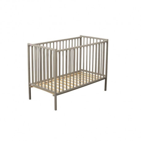 COMBELLE LIT REMI 70x140 laque gris clair