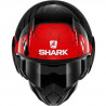 SHARK Casque moto Jet Street Drak Crower - Noir et rouge