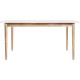 Table a manger extensible - 6 a 8 personnes - Rectangulaire - JULIA - 160 / 200 cm - En MDF avec piétement en Bois hévéa massif
