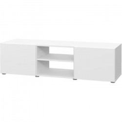 PILVI Meuble TV - Blanc mat - L 140 x P 42 x H 31 cm