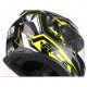 CGM Casque intégral 307G Jerez + Cagoule - Homme - Noir et jaune