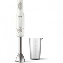 PHILIPS HR2534/00 Mixeur plongeant  ProMix - 650W - Pied en métal - Verre doseur inclus - Blanc