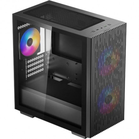 DEEPCOOL Matrexx 40 3FS Boitier PC Sans Alimentation Mini tour Format Micro-ATX Noir (DP-MATX-MATREXX40-3FS)