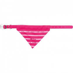 TRIXIE Collier avec bandana en nylon - XS : 1924 cm-10 mm - Rose fuchsia - Pour chien