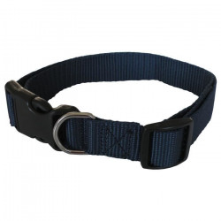 YAGO Collier Classique Bleu en Nylon pour grand chien, taille L 40-58 cm