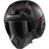 SHARK Casque jet Street drak Krull - Noir, gris et rouge