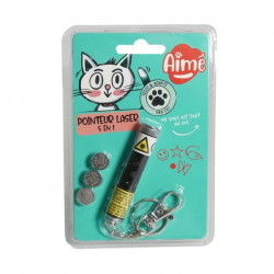 AIME Jouet pointeur laser 5en1 - Pour chat