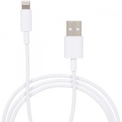 CONTINENTAL EDISON Câble Chargeur Lightning Certifié par Apple  Made For Iphone  - 1 m - Blanc