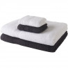 TODAY Lot de 2 serviettes de bain 30x50 cm + 2 draps de bain couleur - Fusain et Craie - 100% Coton
