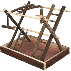 TRIXIE Aire de jeux pour oiseaux Natural Living 35 x 27 x 30 cm Bois