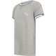 Tee shirt col rond garçon Light grey marl / Gris clair chiné