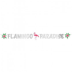 AMSCAN Guirlande Lettres Flamant rose 90 cm