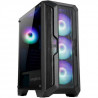 ABKONCORE BOITIER PC H250X - Moyen Tour - rétro éclairage RGB - Noir - Verre trempé - Format ATX (ABKO-H-250X-G)