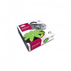 M PETS Jouet magnétique pour chat - 24.5 x 24.5 x 6 cm - Vert et blanc