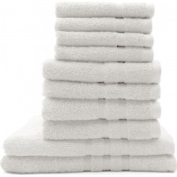 TODAY Lot de 4 Serviettes de bain 30 x 50 cm + 4 Serviettes de bain 50 x 100 cm + 2 Draps de bain 70 x 130 cm Chantilly - 100…