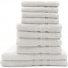 TODAY Lot de 4 Serviettes de bain 30 x 50 cm + 4 Serviettes de bain 50 x 100 cm + 2 Draps de bain 70 x 130 cm Chantilly - 100…
