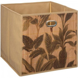 Boîte de rangement/tiroir pour meuble 31x31 cm - Bambou print