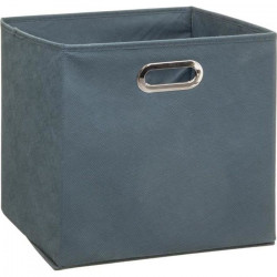 Boîte de rangement/tiroir pour meuble en tissu  31x31 cm - Bleu orage