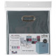 Boîte de rangement/tiroir pour meuble en tissu  31x31 cm - Bleu orage