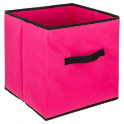 Boîte de rangement/tiroir pour meuble en tissu 31x31 cm - Framboise
