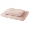 TODAY Lot de 1 Drap de Bain 100% coton 70x30 cm + 1 Serviette de Bain 50x100 cm - Rose des sables