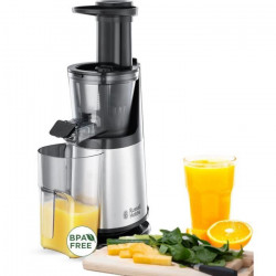 RUSSELL HOBBS 25170-56 Extracteur de Jus Fruits et Légumes Compact Home, Double Sens, Séparateur Mousse, Réservoir Pulpe, 2 T…