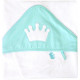 DOMIVA Coffret sortie de bain + gant - 75 x 75 cm - Aqua couronne