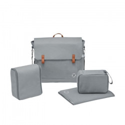 MAXI-COSI Sac a langer Modern Bag, avec matelas a langer et compartiment isotherme - Essential Grey