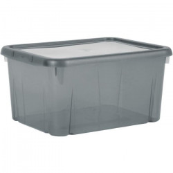 Boîte de rangement Funny Box 8 L - Gris acidulé - 31 x 23,4 x 15,4 cm - EDA PLASTIQUE