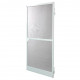 Moustiquaire porte battante  L100 cm x H220 cm - Aluminium blanc