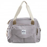 BEABA, Sac a langer Genéve II, Modulable, Grande contenance, Rangements multiples, Pochette avant amovible, Gris